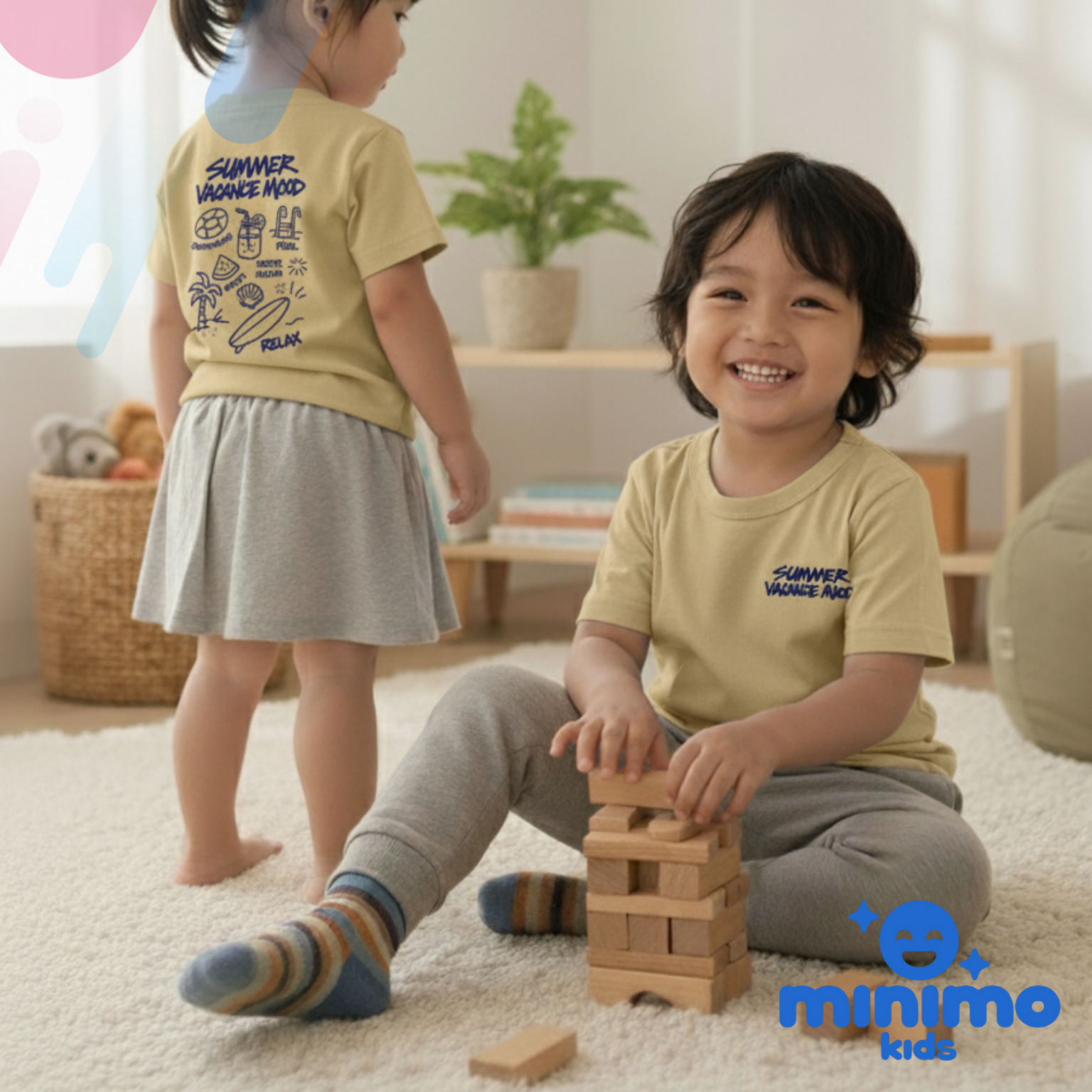 Basic Tee Minimo Kids - Saat dipakai